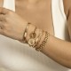 5-piece set of OT buckle flat snake bone chain bracelet set European and American autumn new trendy hip-hop style stacking hand accessories